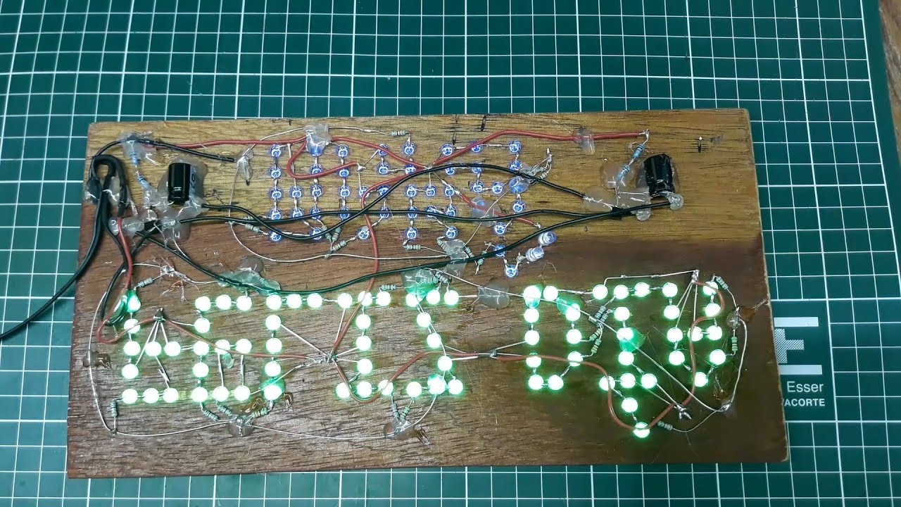 Letrero LED luminoso parpadeante, casero, sencillo y fácil de hacer (Regalo para mamá)