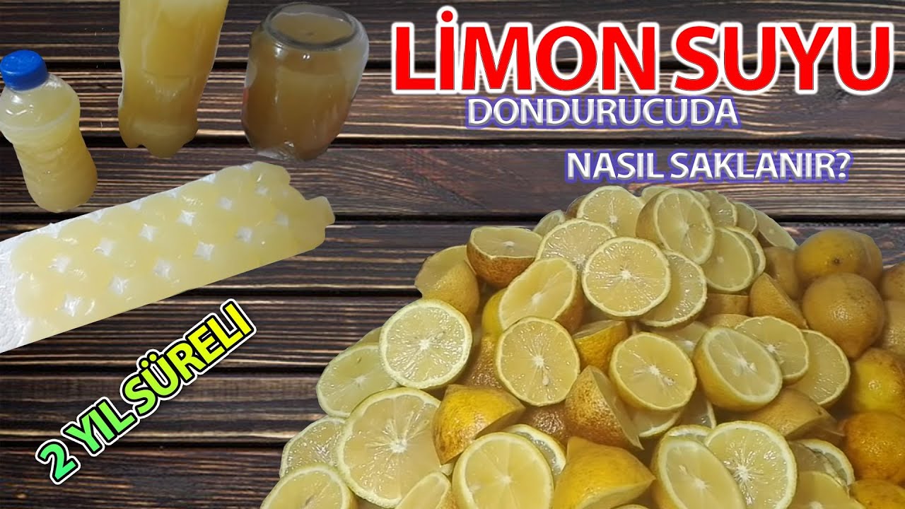 LİMON SUYU DONDURUCUDA/EVDE NASIL SAKLANIR?