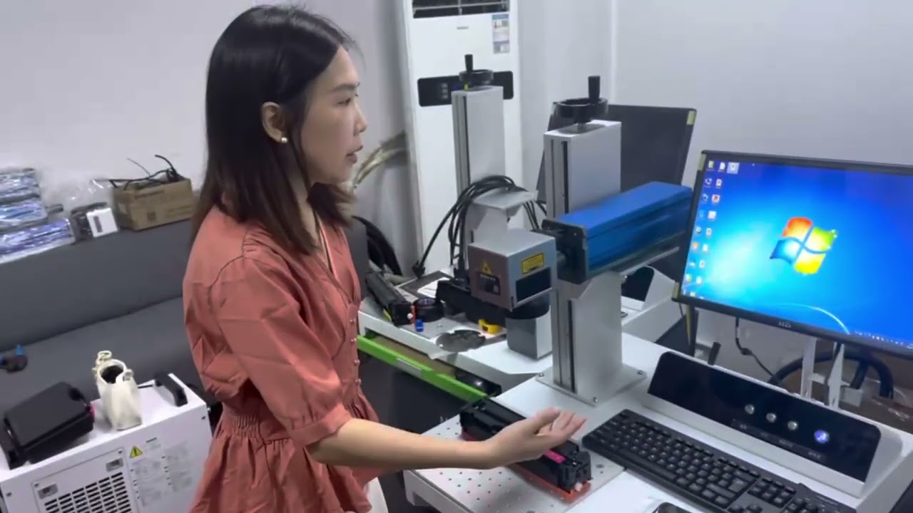 Laser Machine For Toner Cartridge Engraving Model Label