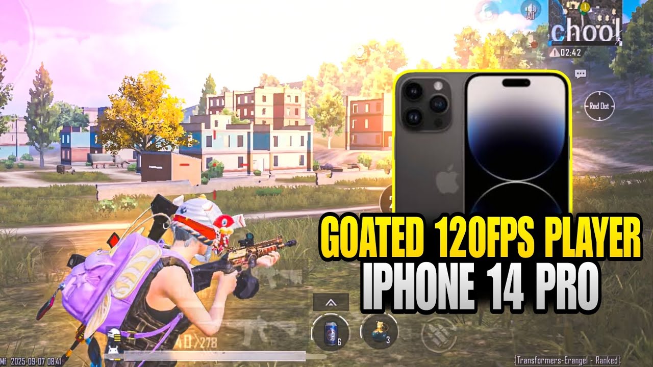 GOATED 120 FPS PLAYER 🔱💀 IPHONE 14 PRO PUBG / BGMI TEST 2025