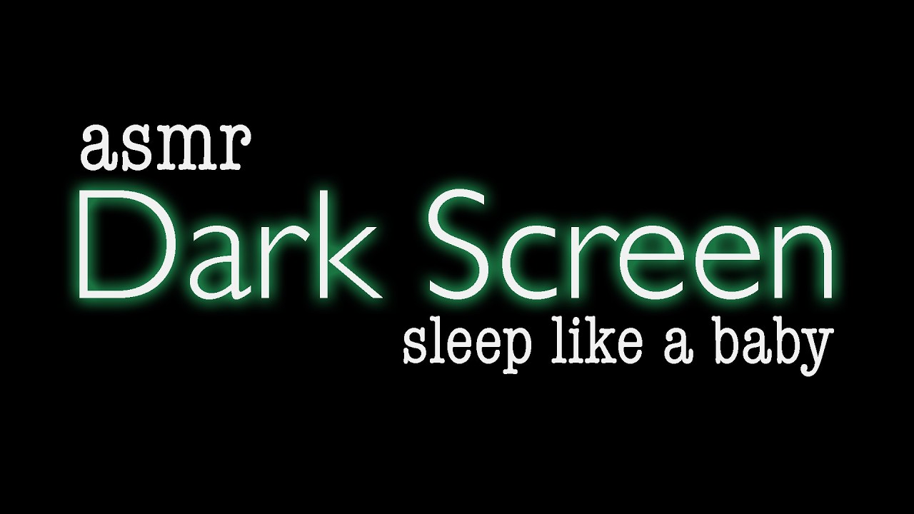 ASMR | Dark Screen ASMR ✨ Sleep like a baby tonight 😴 Different Triggers Until You Fall Asleep