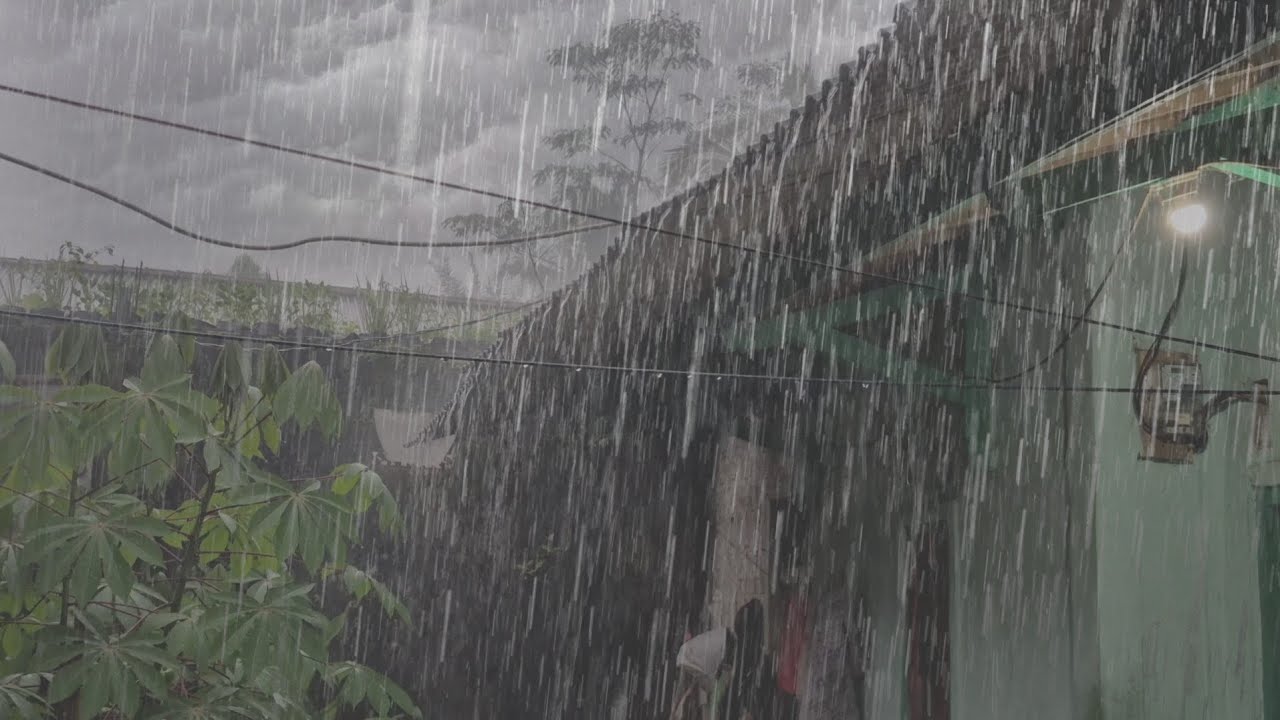 RELAXING Real Rain Sounds at Home Side for deep Sleep & Relaxation