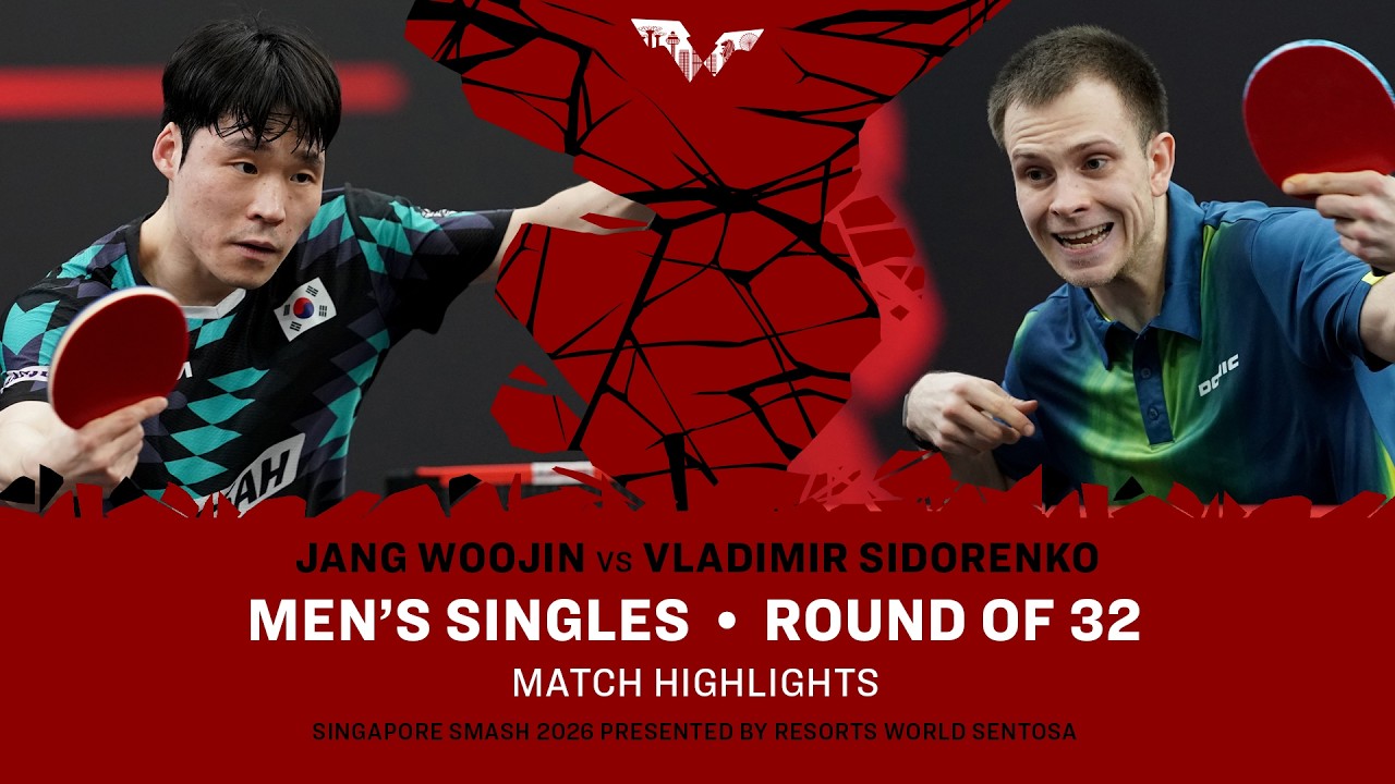 Jang Woojin vs Vladimir Sidorenko | MS R32 | #WTTSingapore2026