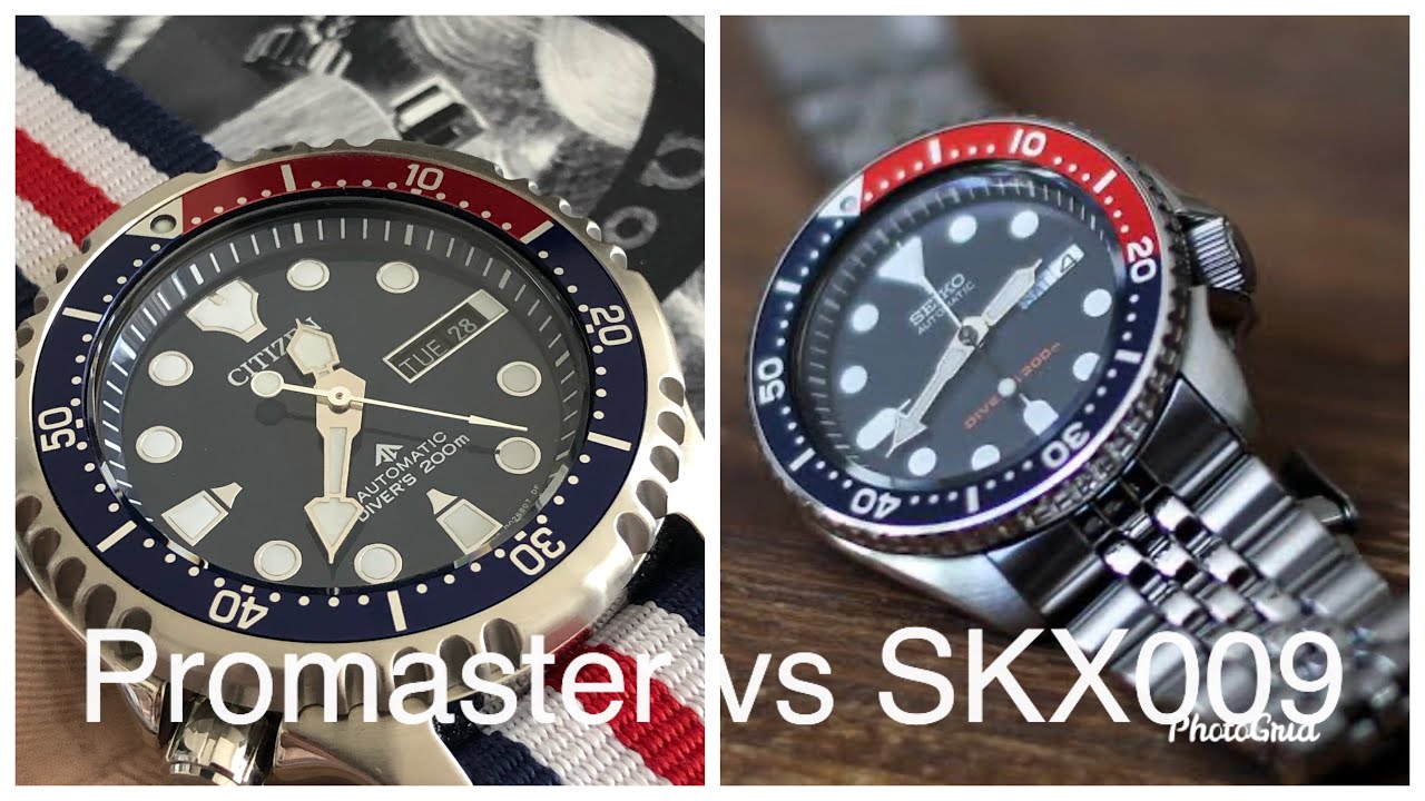 Dos Relojes divers icónicos Seiko Skx 009 y Citizen Promaster NY0086-16LE  ¿con cuál se quedan?