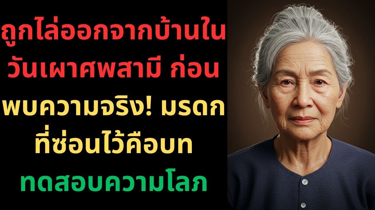 ถูกไล่ออกจากบ้านในวันเผาศพสามี ก่อนพบความจริง! มรดกที่ซ่อนไว้คือบททดสอบความโลภ