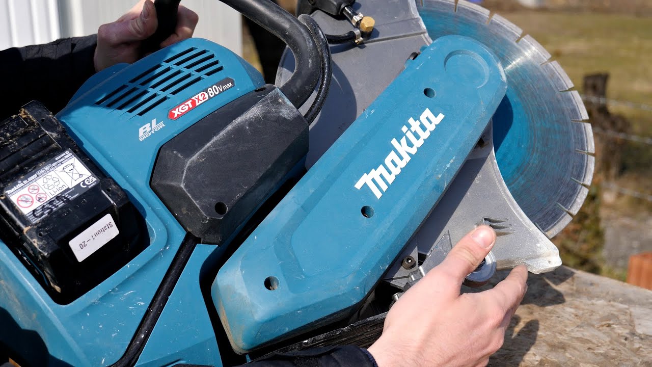 Monstrul Makita pentru taiat beton, gama XGT 40V Max 👉 CE001G, 355 mm