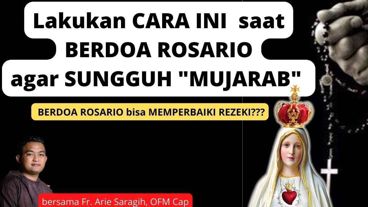 Ini CARA BERDOA ROSARIO SEBENARNYA agar RAHMAT SUNGGUH akan MENGALIR. DOA ROSARIO itu BUKAN MANTRA