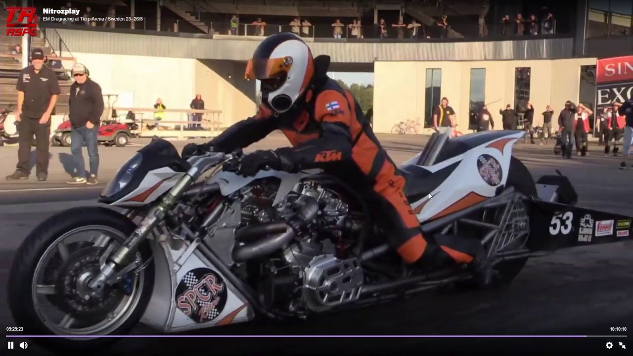 Jaska Salakari Quickest in the drag bike history 3.67 at 1/8