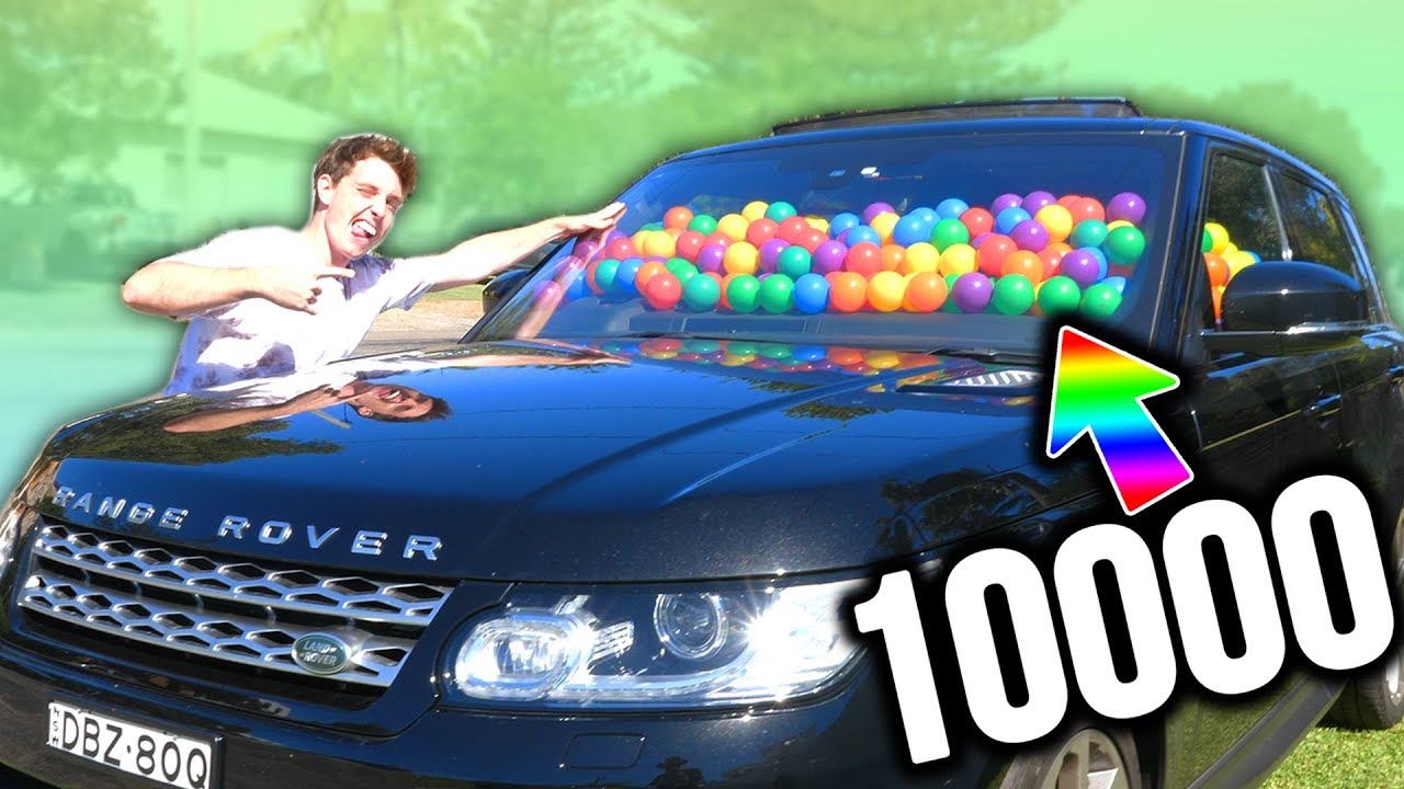 10000 BALLS IN MY MOTHERS CAR PRANK!