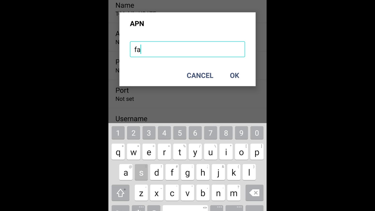 Fix No 4G Data / No Service T-Mobile - Add New APN