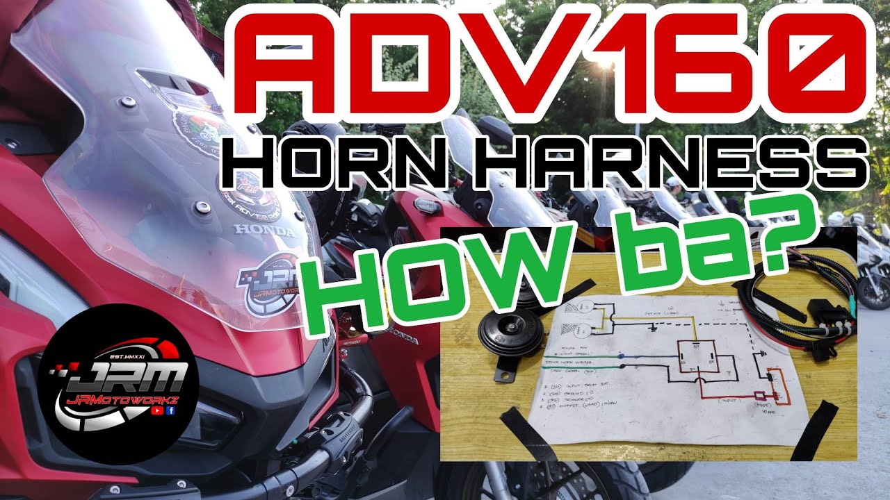 ADV160 HORN HARNESS | HOW TO MAKE HARNESS FOR ADV160 | BASIC HARNESS FOR LOUD HORN | JRMOTOWORKZ