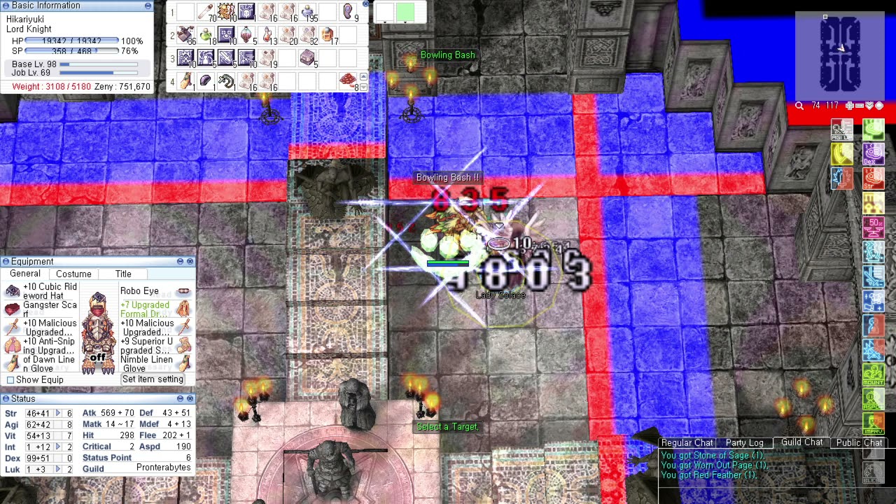 SolaceRO Bowling Bash LK with 190 ASPD and 150 DEX