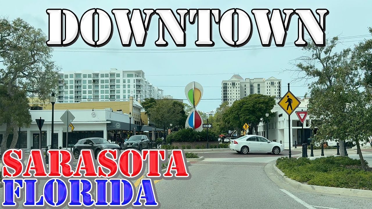 Sarasota - Florida - 4K Downtown Drive - 2024