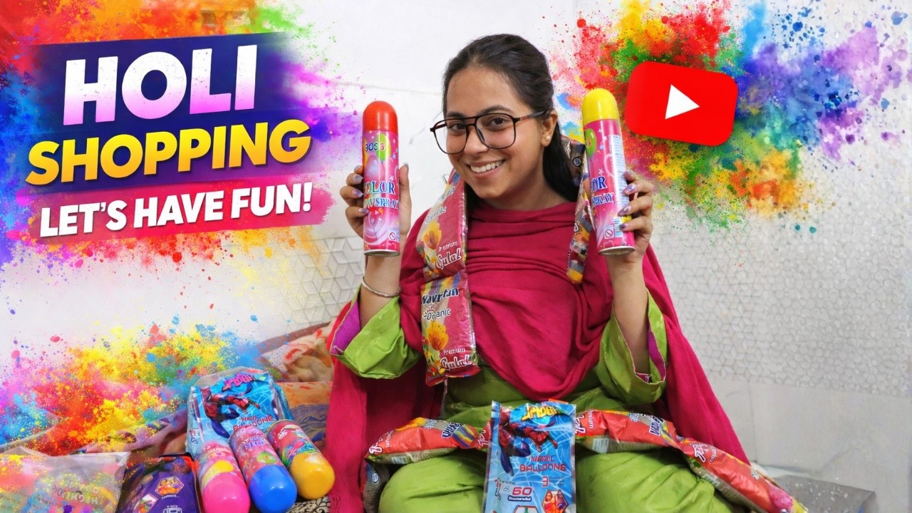 Aaj nani ko surprise diya and Holi Shopping