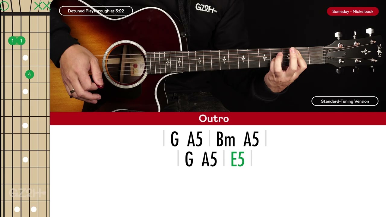 Someday Guitar Cover Nickelback 🎸|Tabs + Chords|