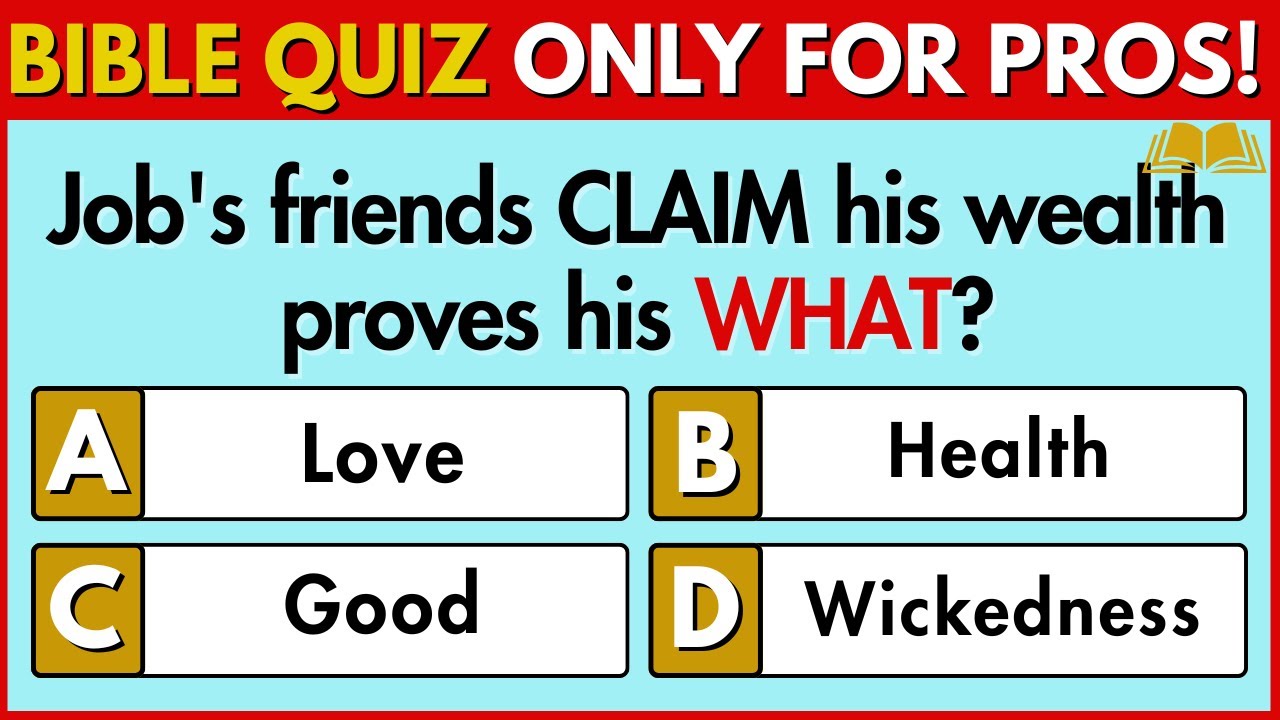 The ULTIMATE Bible Quiz ONLY FOR BIBLE PROS!  Wisdom & Law #biblequiz