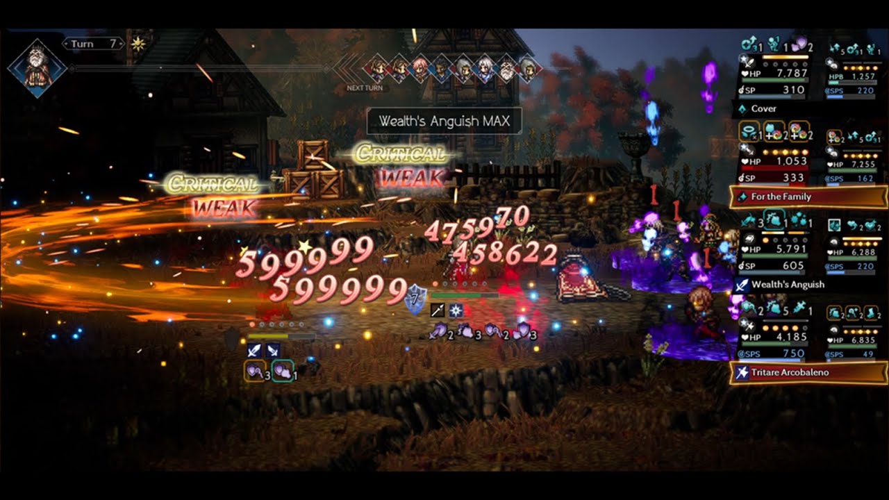 Flameschurch Lv120 NPC (Base Pardis + Dark Priestess) Octopath COTC