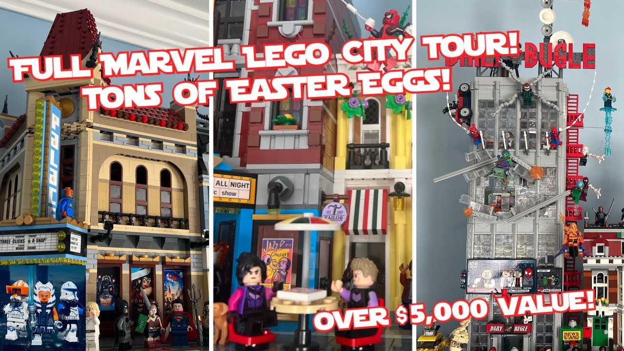 LEGO Marvel City Tour! Tons of Minifigures, Modular Buildings, and More! (Over $5,000 Value)