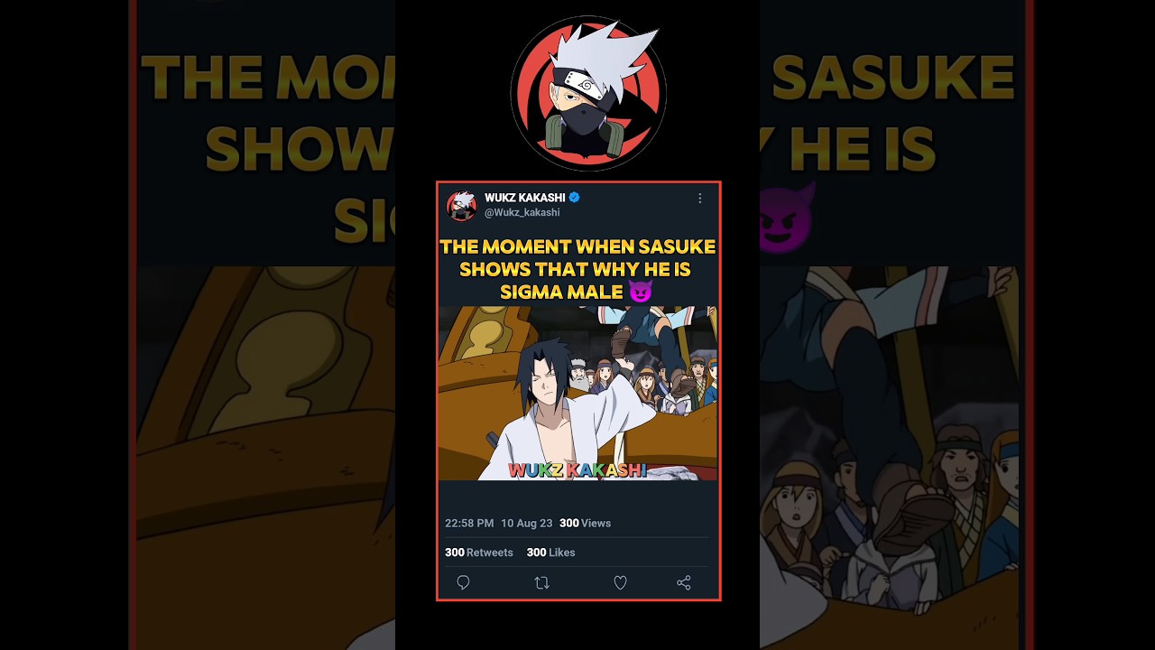 The moment when sasuke show they he is Sigma || #naruto