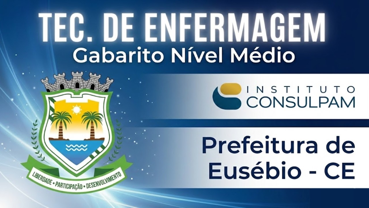 CONCURSO DE EUSÉBIO/CE - GABARITO EXTRAOFICIAL DE MATEMÁTICA - BANCA CONSULPAM - NÍVEL MÉDIO