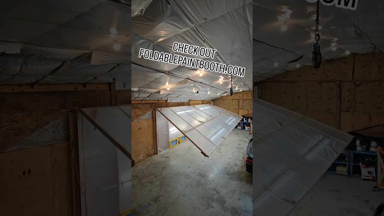 Foldable paint booth