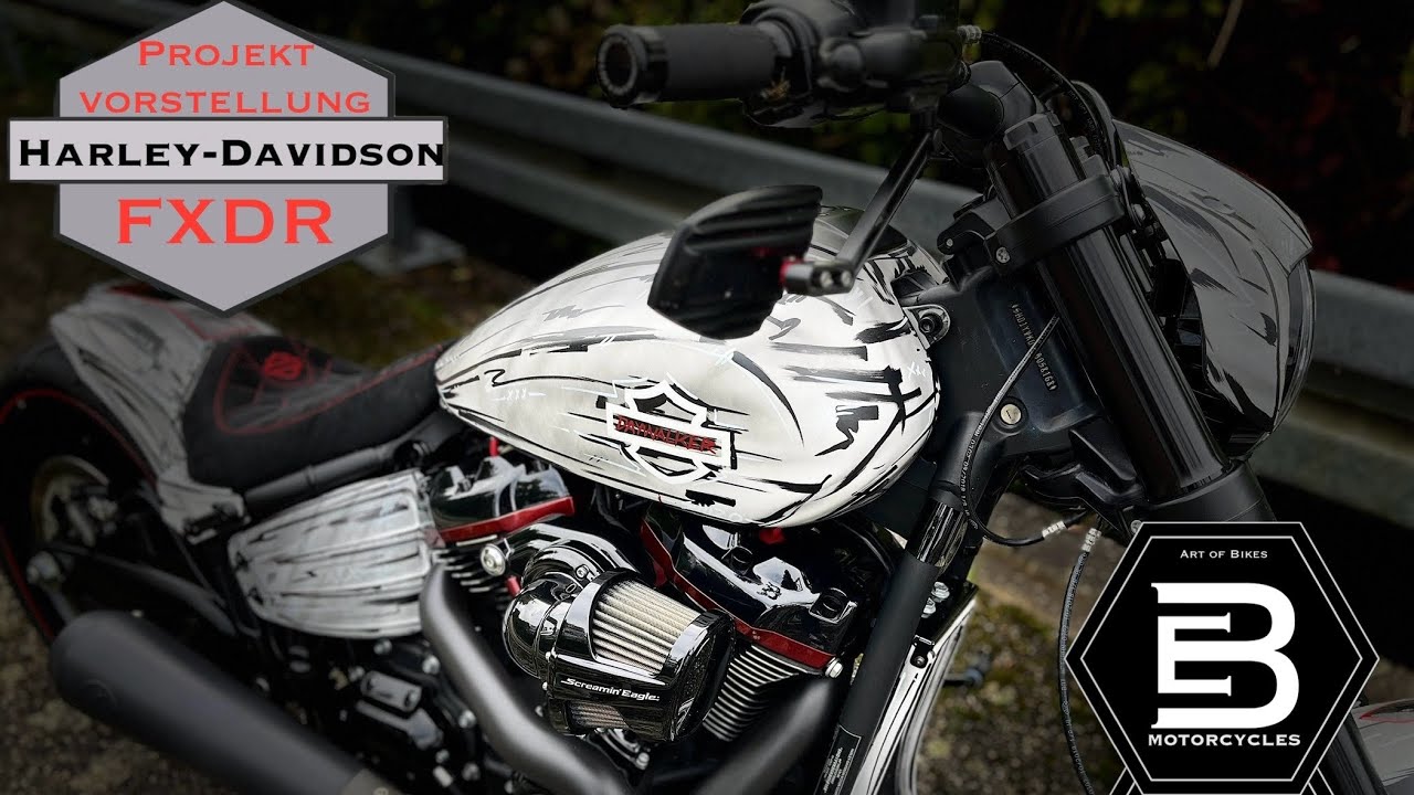 Projektvorstellung Harley-Davidson FXDR „Comic-Style“ ￼#Daywalker #fromdarknesstolight #choppers