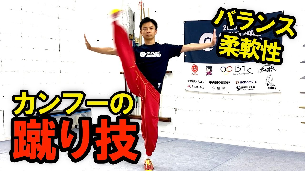 究極の体幹を手に入れろ！！【カンフーの蹴り技】
