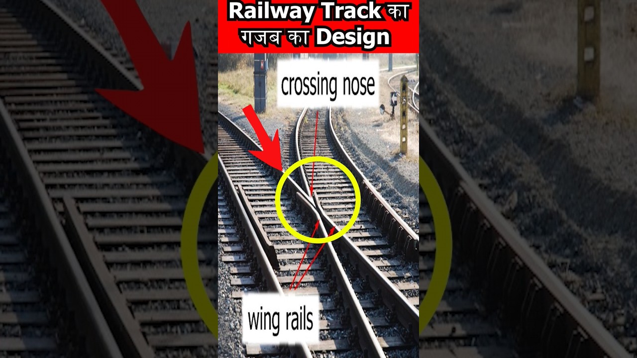 Railway Track ka गजब का Design #engineering #mechanical