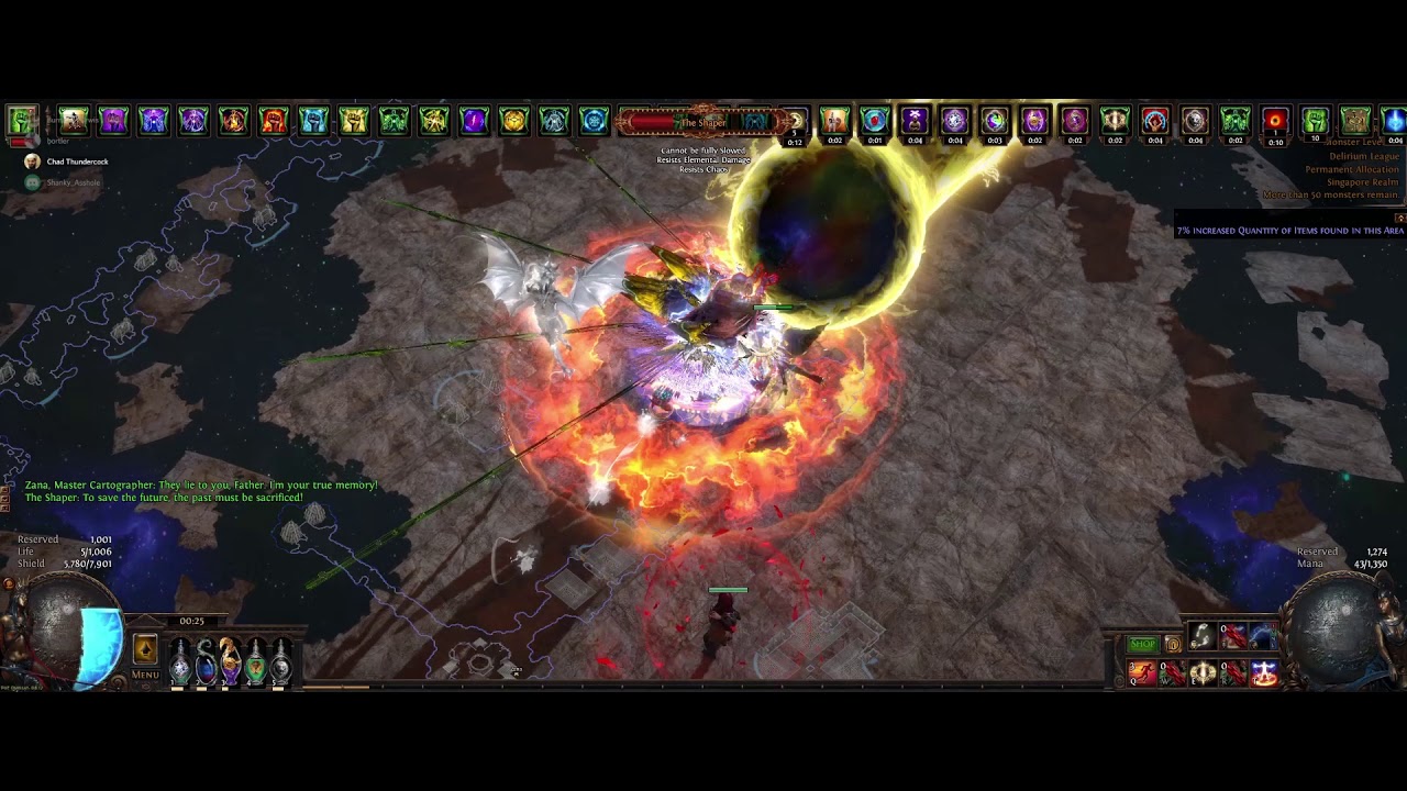 Shaper killed in 7 seconds - Arc Guardian - Path of Exile | Starstalker