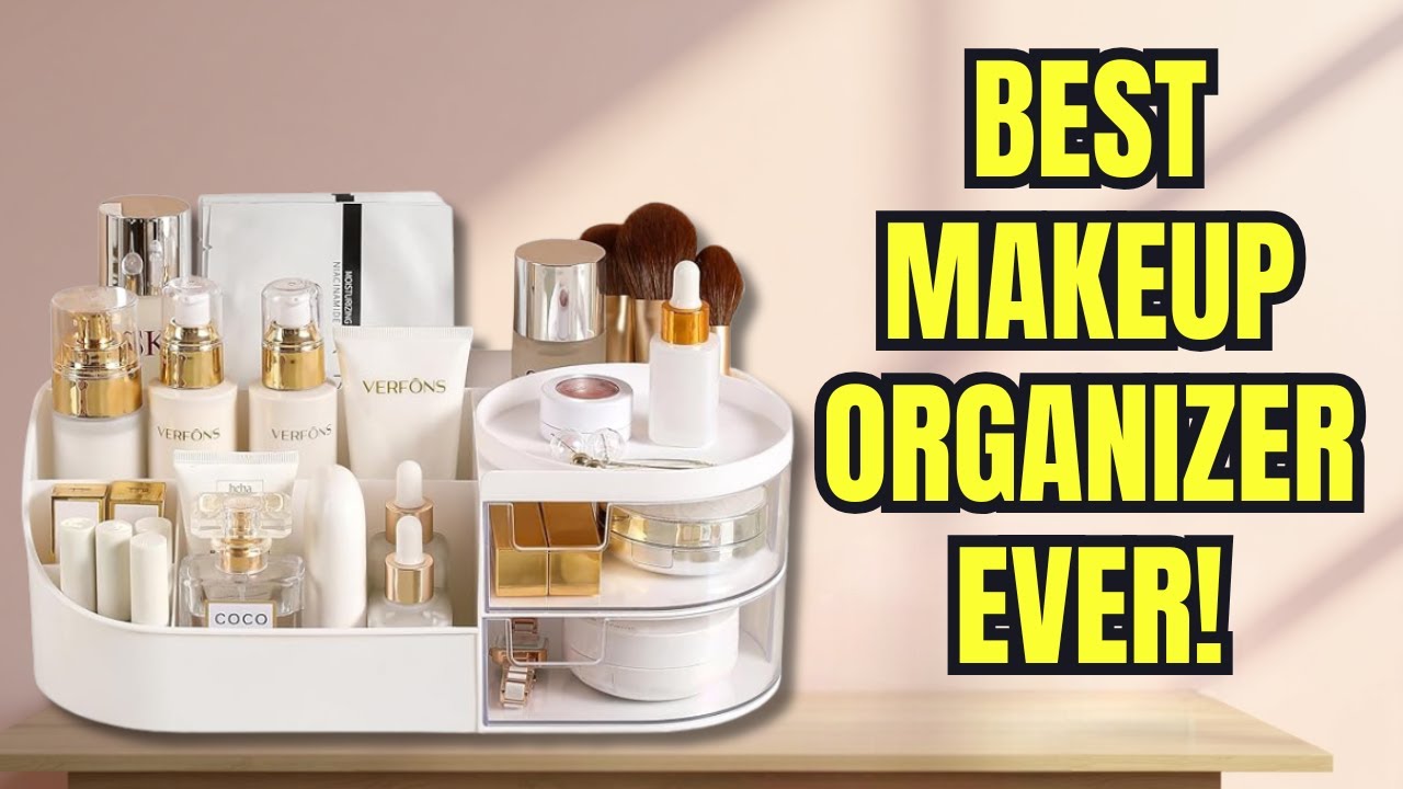 Compact Makeup Organizer Review | Best Vanity Storage with Clear Drawers!