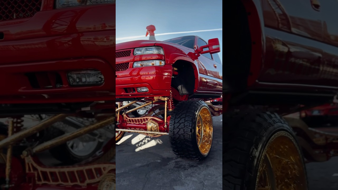 24k GOLD Sema Build #sema2023 #liftedtrucks #semashow #sema