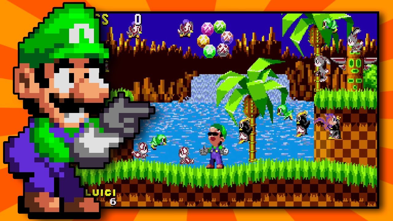 Luigi gets the good ending in Sonic 1?! (Sonic the Hedgehog Rom Hack)