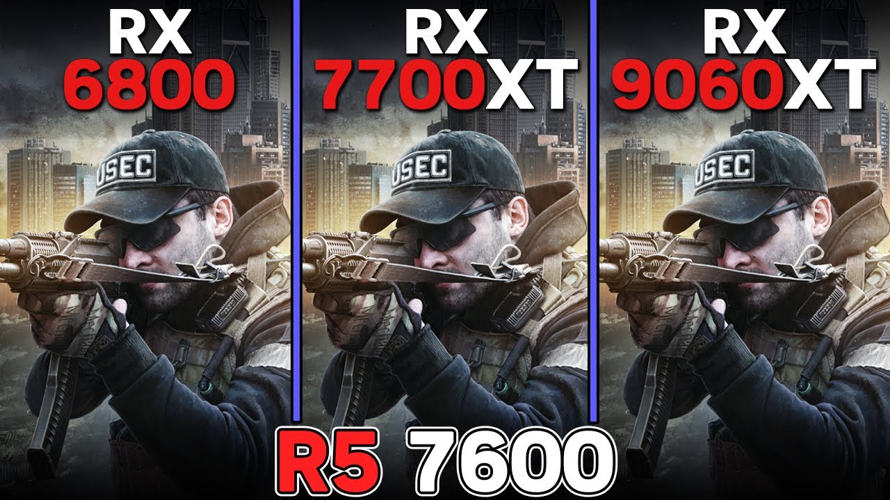 RX 6800 vs RX 7700 XT vs RX 9060 XT 16G | Ryzen 5 7600 | Tested in 15 games