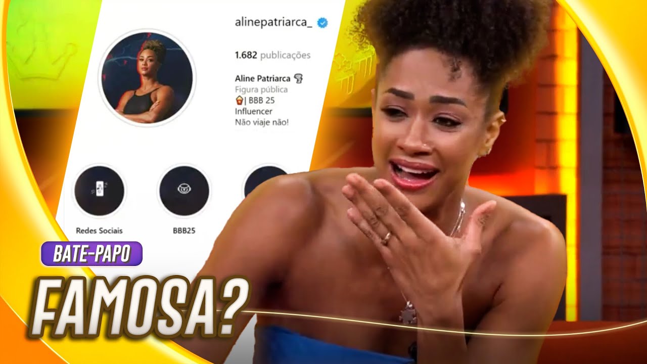 1 MILHÃO? 😱 ALINE REAGE AO NÚMERO DE SEGUIDORES NAS REDES SOCIAIS | BATE-PAPO BBB | BBB 25