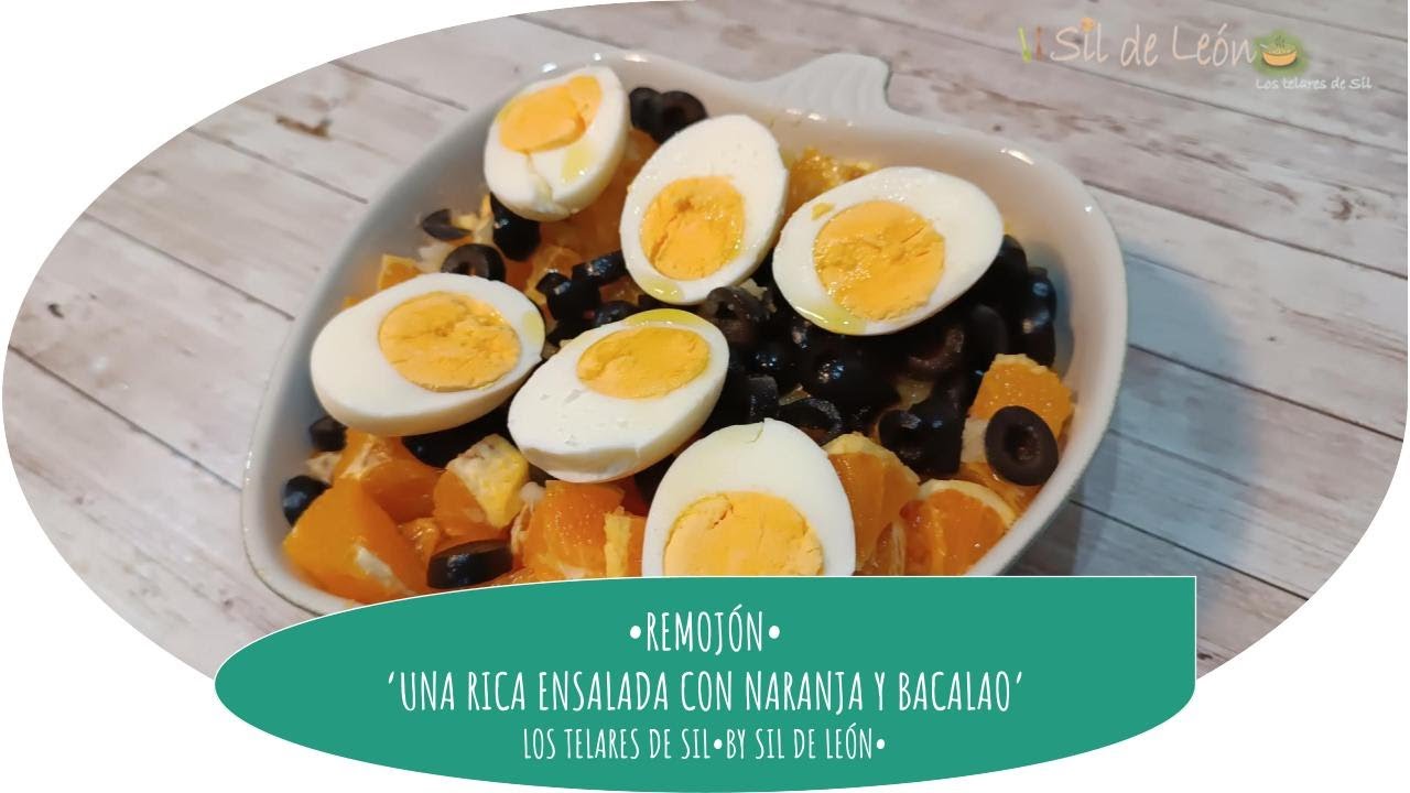 REMOJÓN-UNA RICA ENSALADA VERANIEGA-DE BACALAO Y NARANJA
