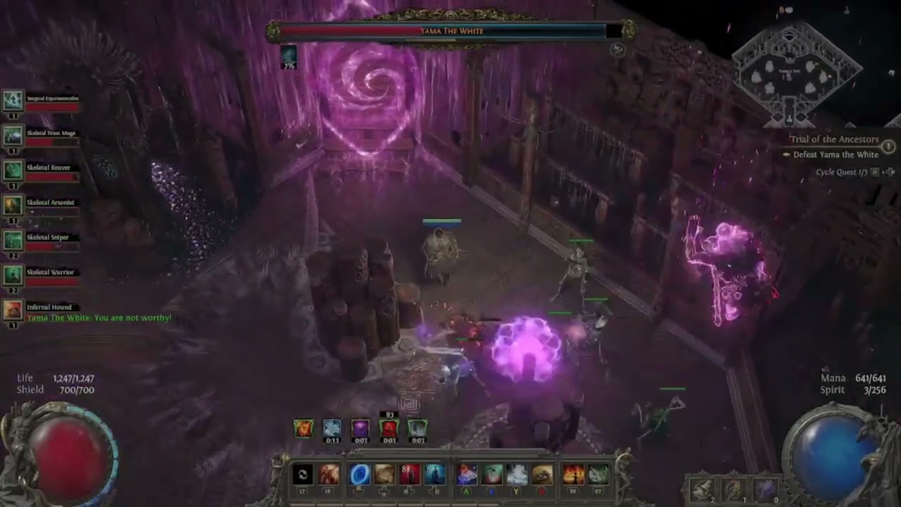 Path of Exile 2 - Hardcore Minion Infernalist vs. Yama The White
