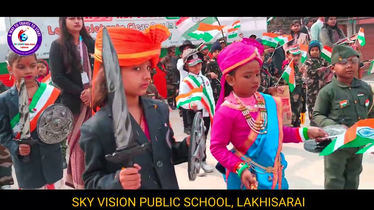 75th Republic Day Celebration @ Sky Vision Public school Lakhisarai #school #26january #republicday