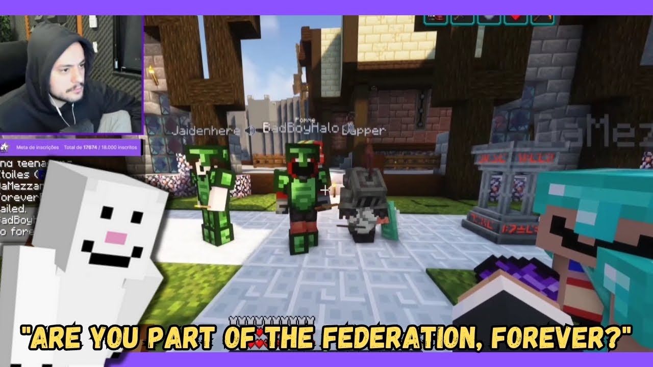 Badboyhalo pranks Forever with a fake Federation intel #qsmp #foreverplayer