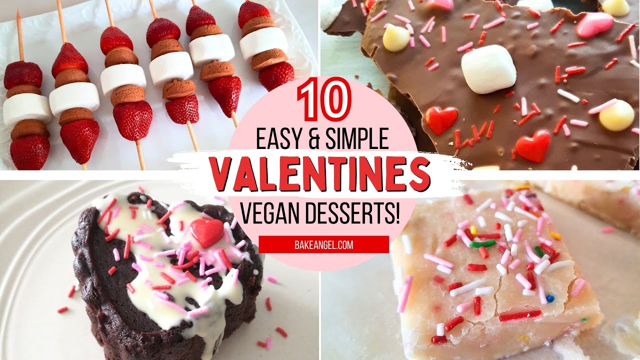 10 Easy Vegan Valentine’s Day Desserts | Dairy-Free Valentine’s Baking Ideas