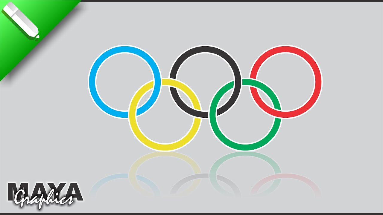 Olympic Logo Design in Coreldraw | Logo Designing tutorial | Sports logo design | Maya Graphics
