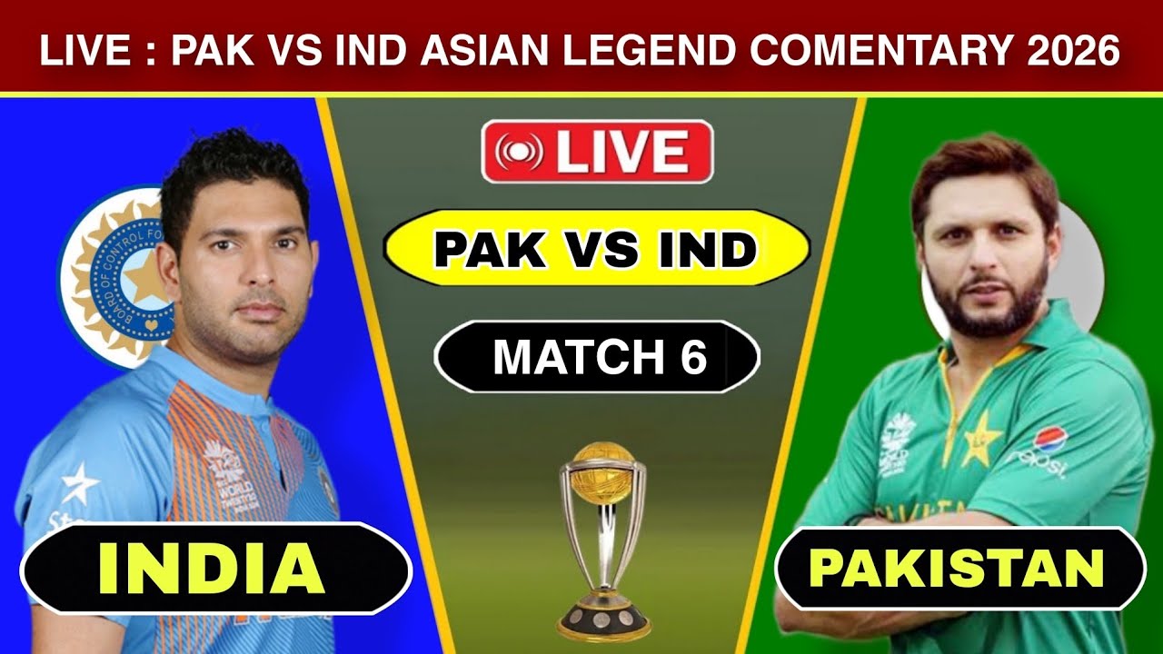 🔴 Live : Pakistan P vs India R Asian Legend T20 2026 | Pak vs Ind Today Live Match | Score Comentary
