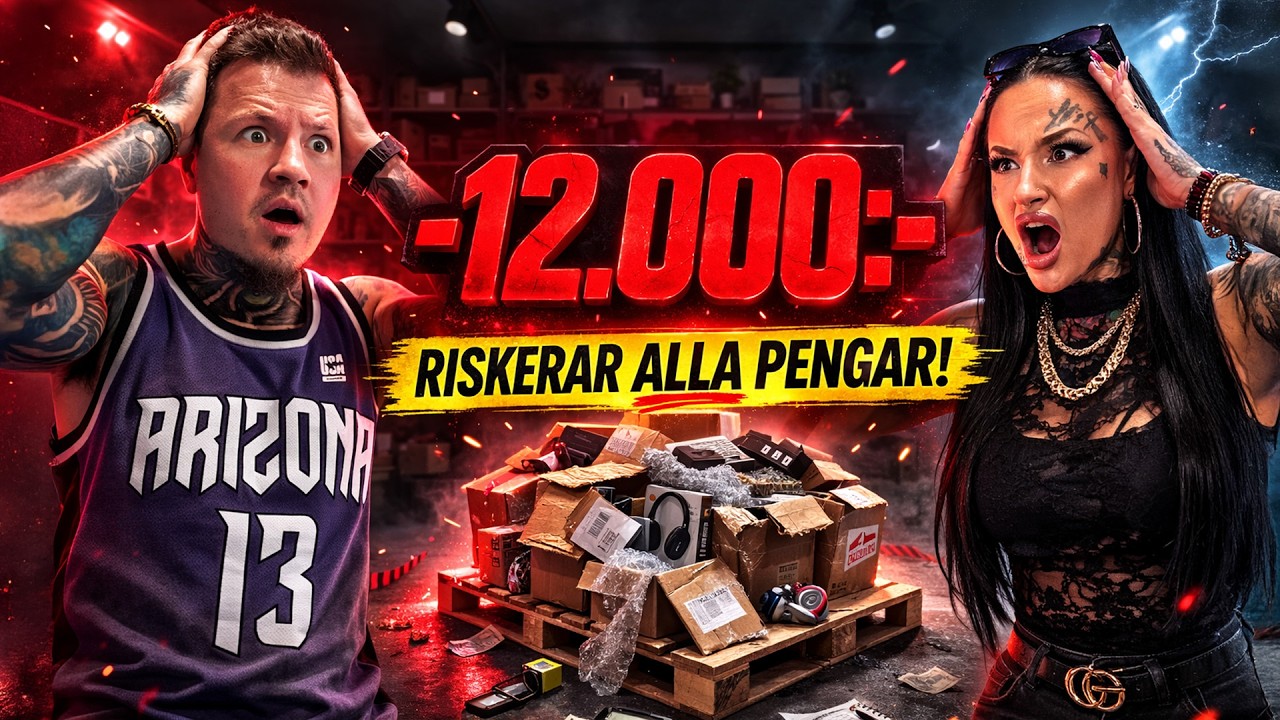 Vad Tjänar Vi På En PALL Med Borttappade Paket? - Öppnar & Räknar Värdet - Riskerar 12,000kr