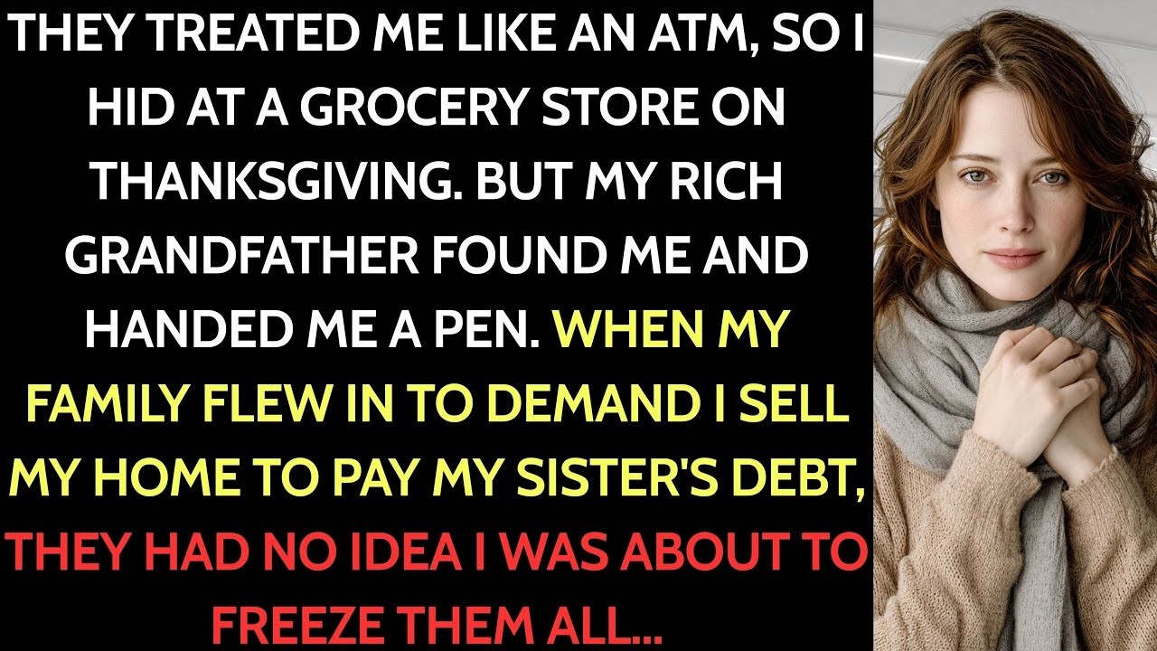 I Was Bagging Groceries Alone On Thanksgiving Until My Rich Grandpa Walked In—So I Froze…