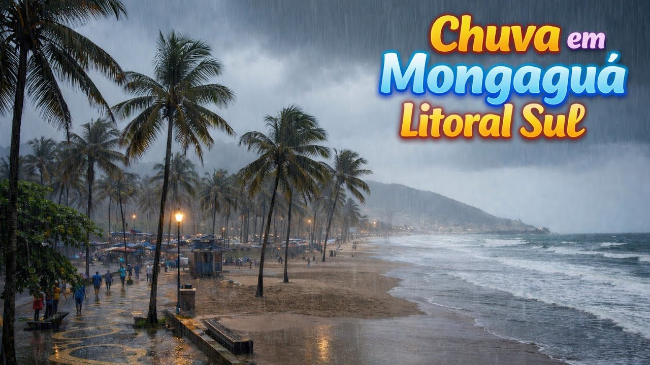 Maikdrones ao vivo forte chuva em Mongaguá litoral sul sp nesta terça feira 3/2/26💕⛅🌧️🙏🏻🙏