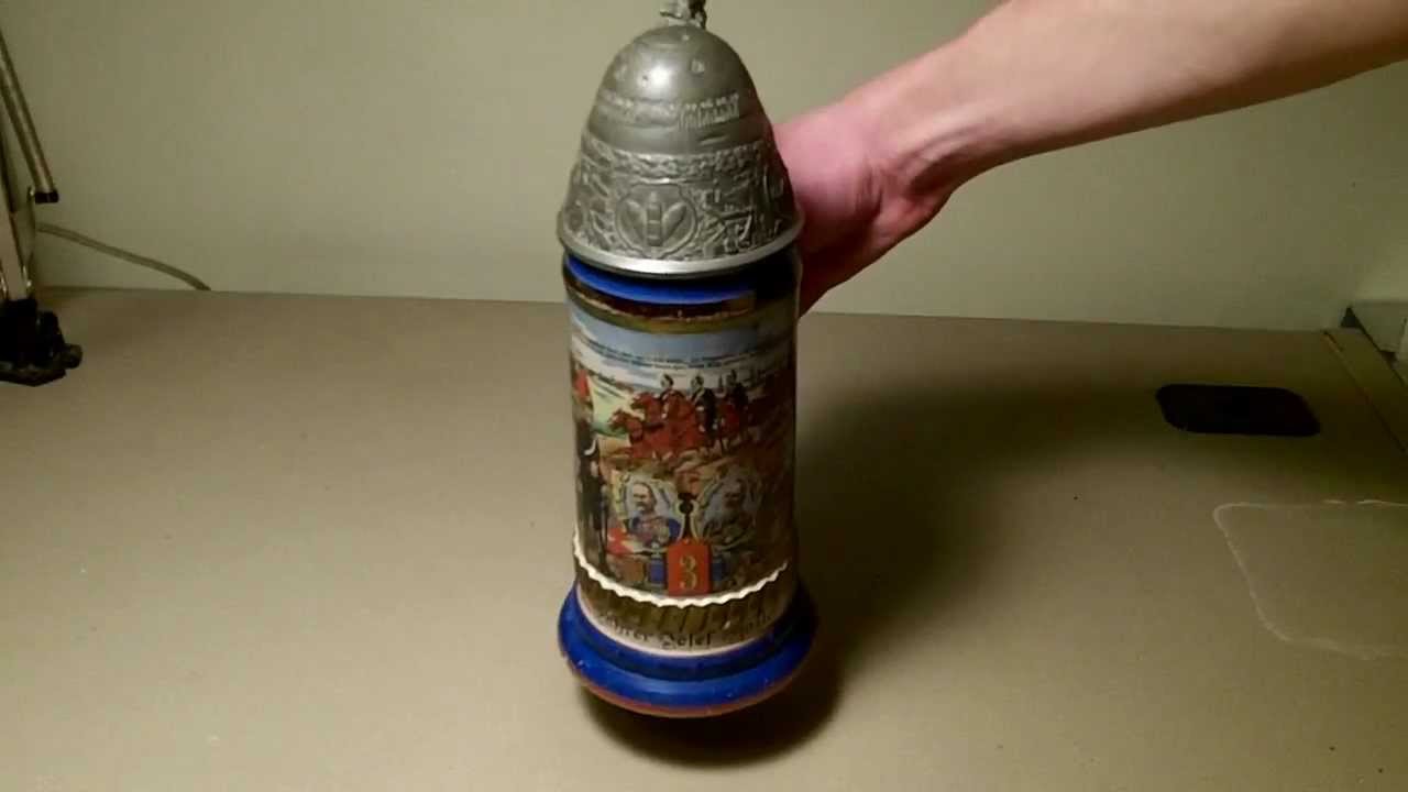 Grand Antiques - Old Vintage Imperial German Regimental WWI Artillery Beer Stein