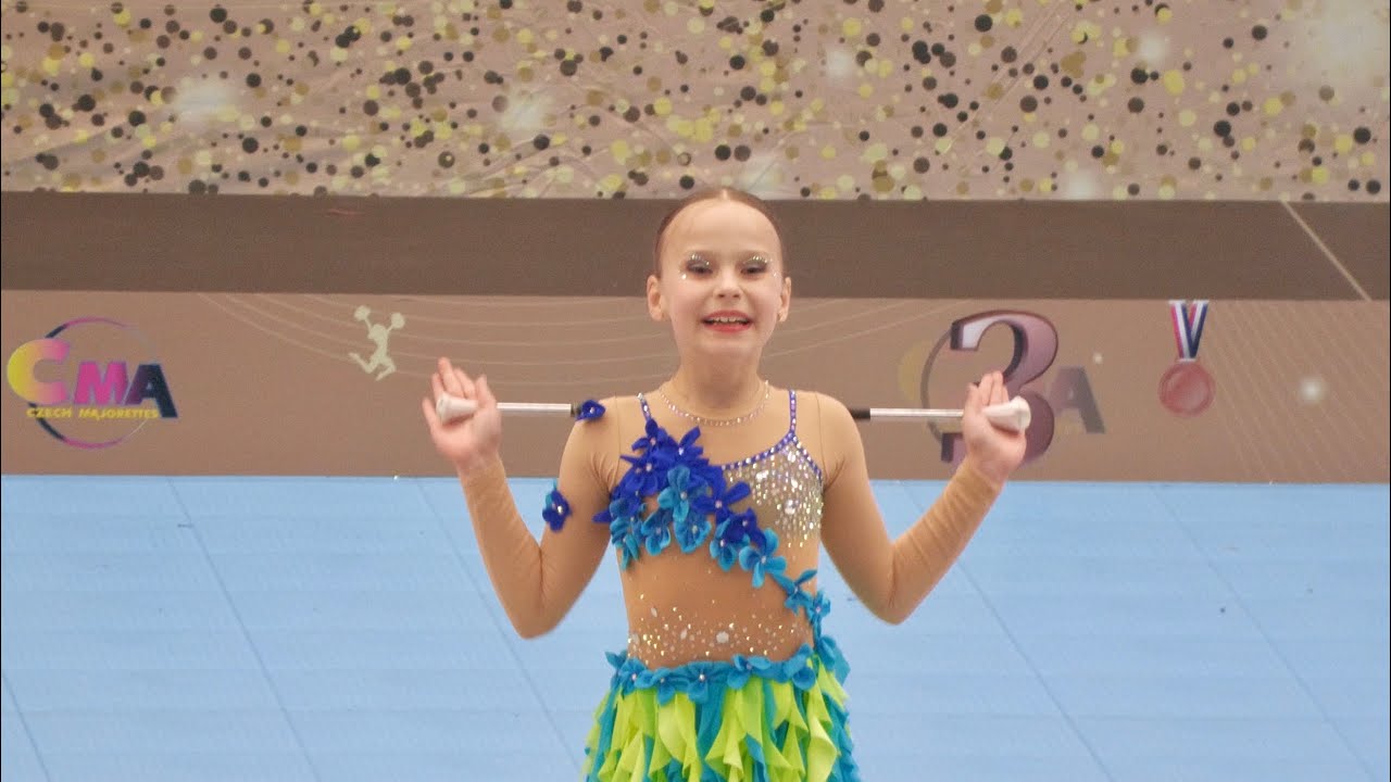 Majorettes *JES TEAM Jeseník* - solo baton, Mažoretky / Hradec Kralove 2025