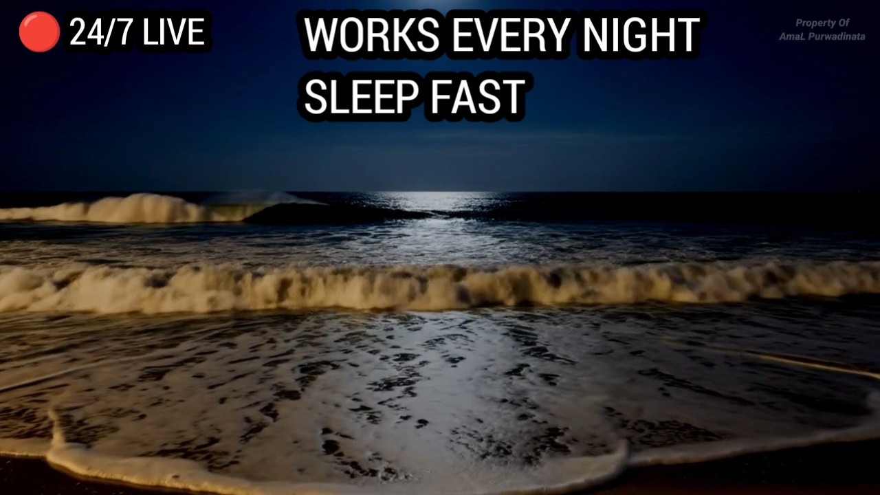 🔴 LIVE Deep Sleep Ocean | Works Every Night | Fall Asleep Fast