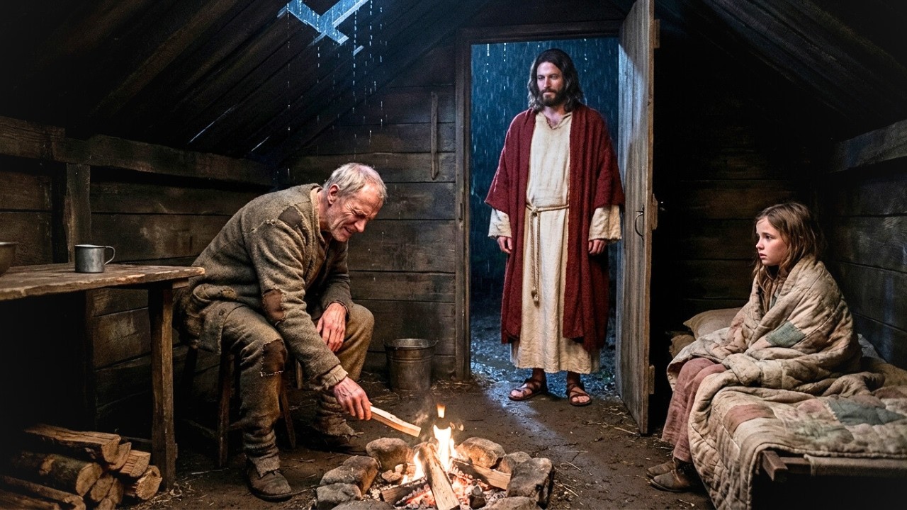CON SU ÚLTIMA LEÑA ENCENDIÓ EL FOGÓN PARA UN FORASTERO… Y ERA JESÚS QUIEN LLEGABA A SU CASA