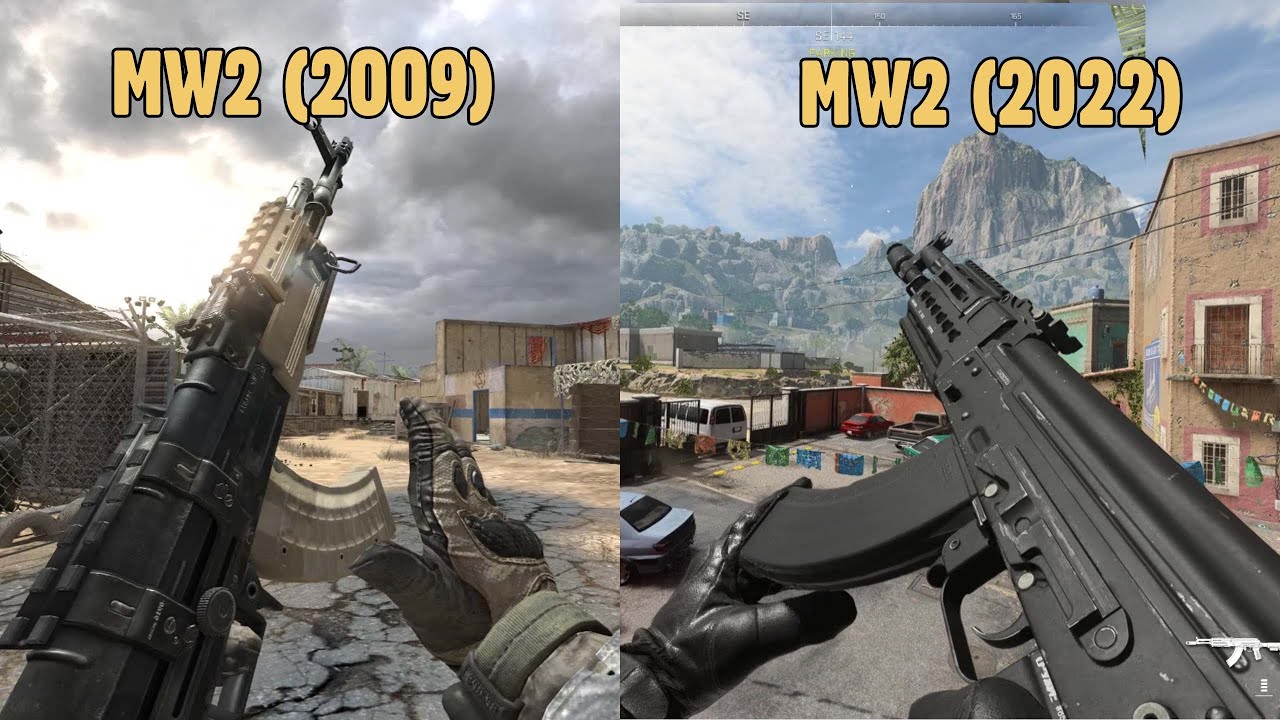 Call of Duty Modern Warfare 2 (2009) vs Call of Duty Modern Warfare II (2022) Weapon Comparison