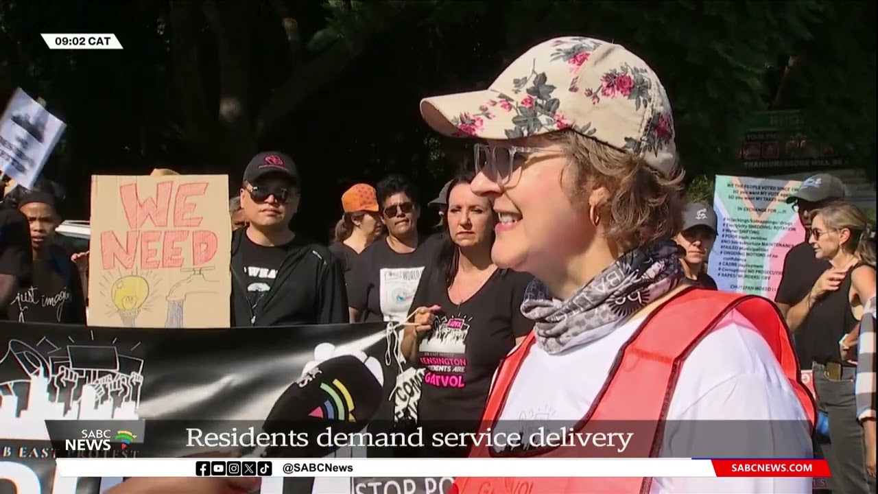Service delivery protests in the east of Johannesburg areas